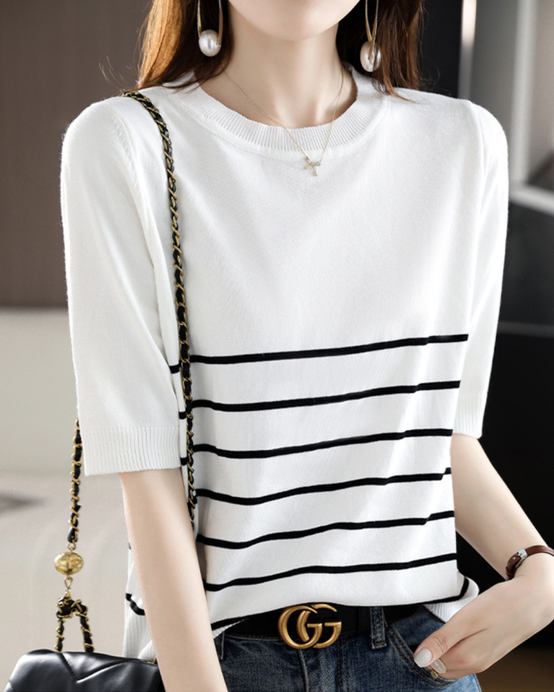 Marina Line Calm Knit Top