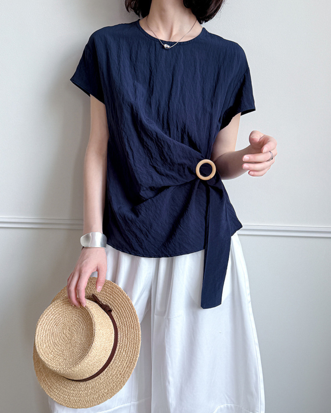 Elowen Ring Wrap Crinkle T-Shirt
