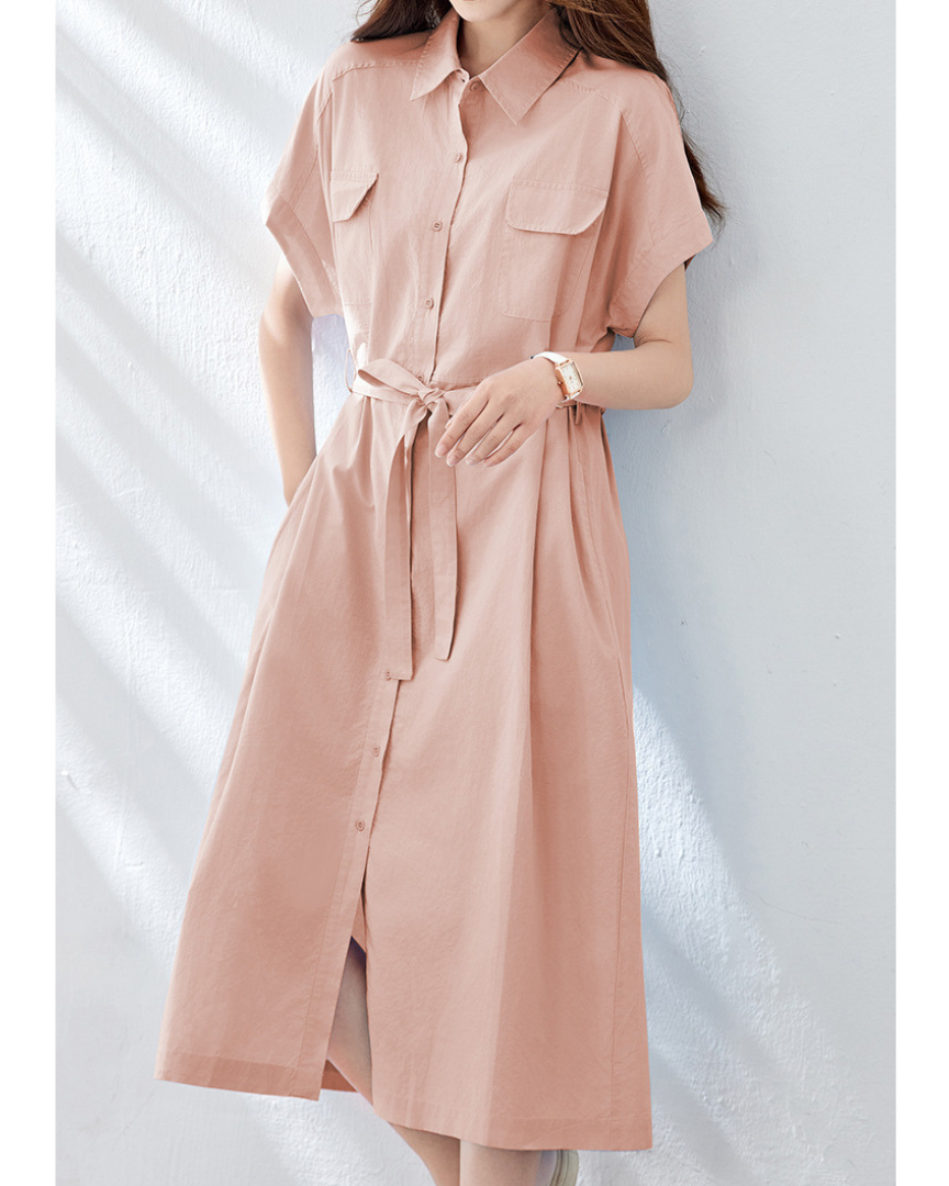 Mira Ease Utility Shirt Dress