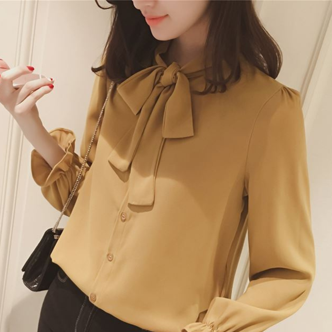 Luna Tie Soft Bow Blouse