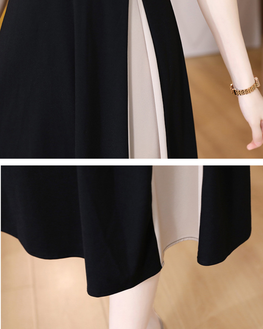 Noir Trace Panel Dress