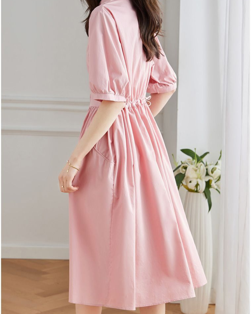 June Ease Cotton Shirt Dress