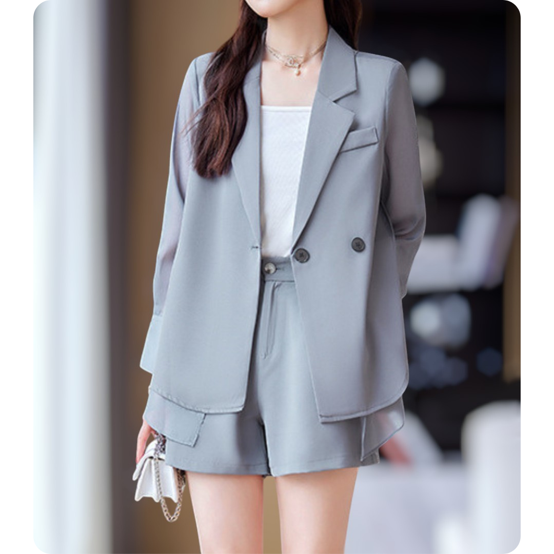 Evana Sheer Layered Set