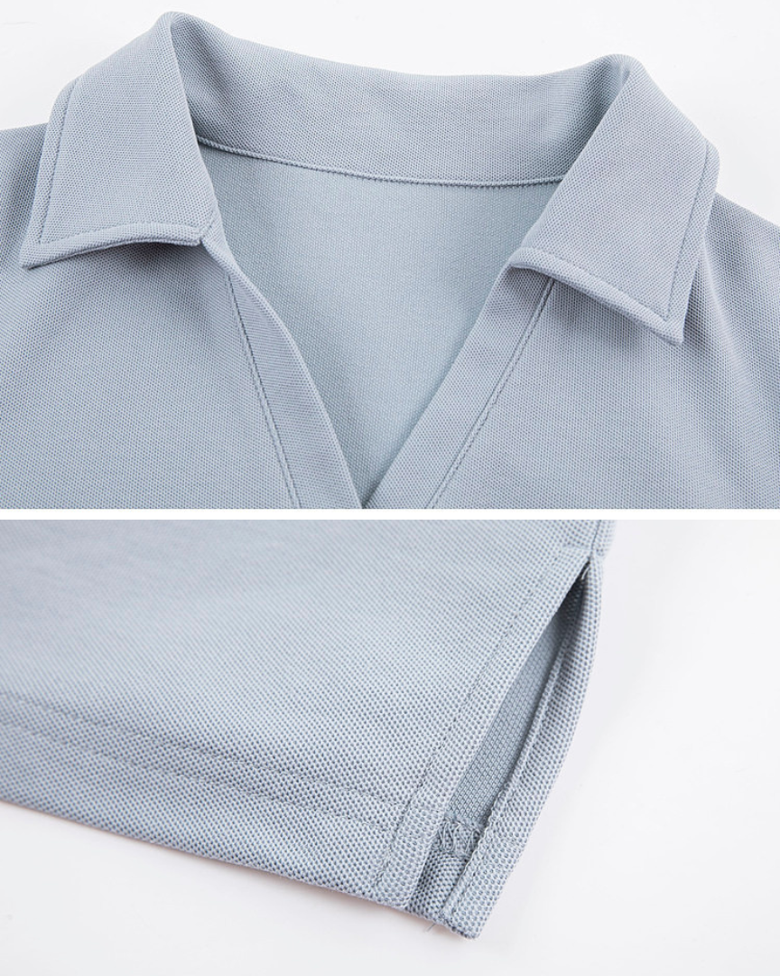 Mira Slate Soft Polo Dress