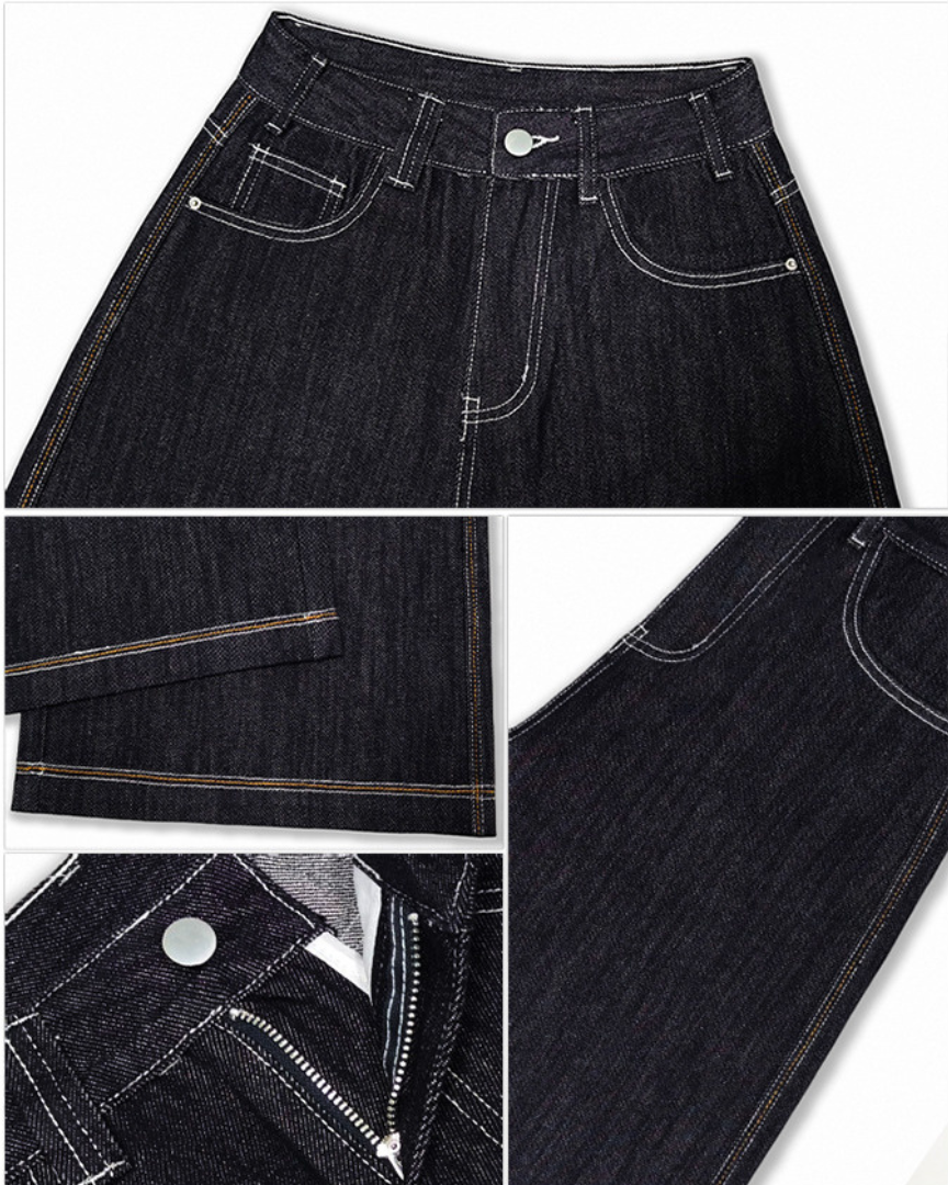 Isla Ease Wide Crop Denim