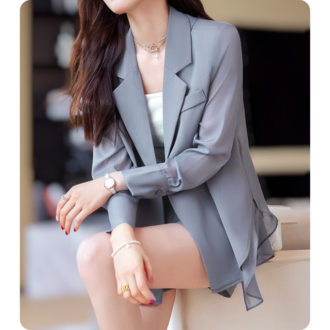 Evana Sheer Layered Set