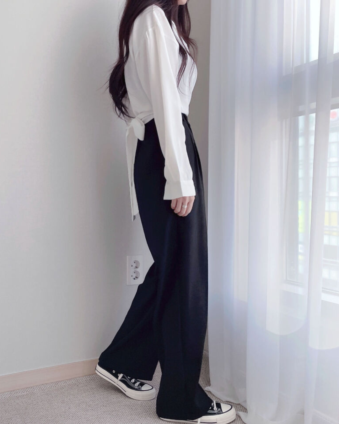 Elora Tie Back Drape Shirt