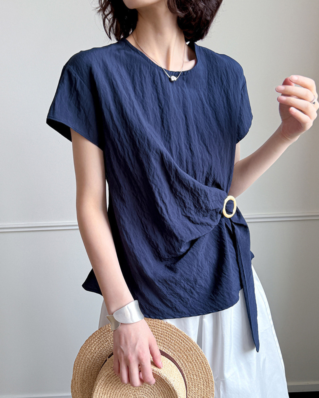 Elowen Ring Wrap Crinkle T-Shirt
