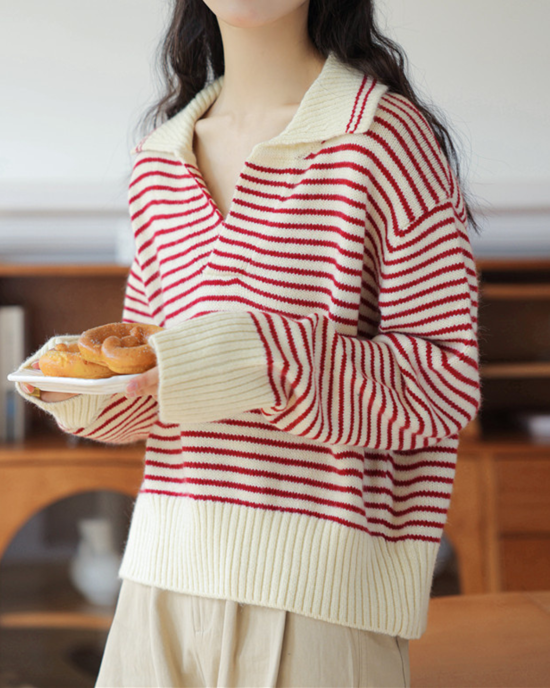 Marcie Stripe Relax Knit Top