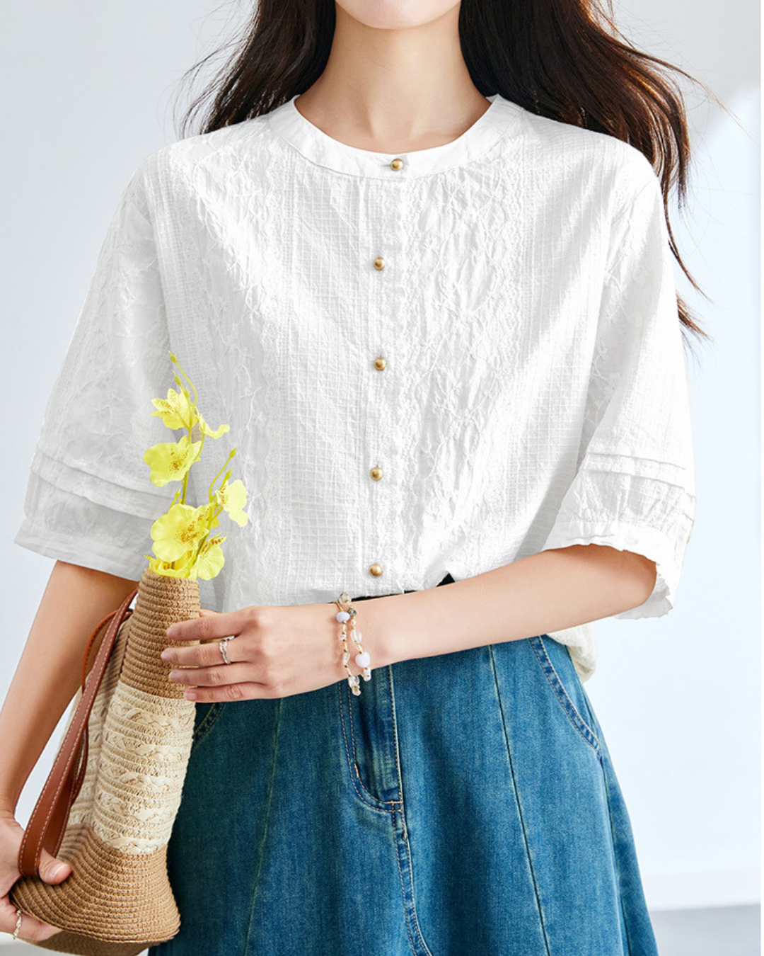 Elora Light Textured Blouse
