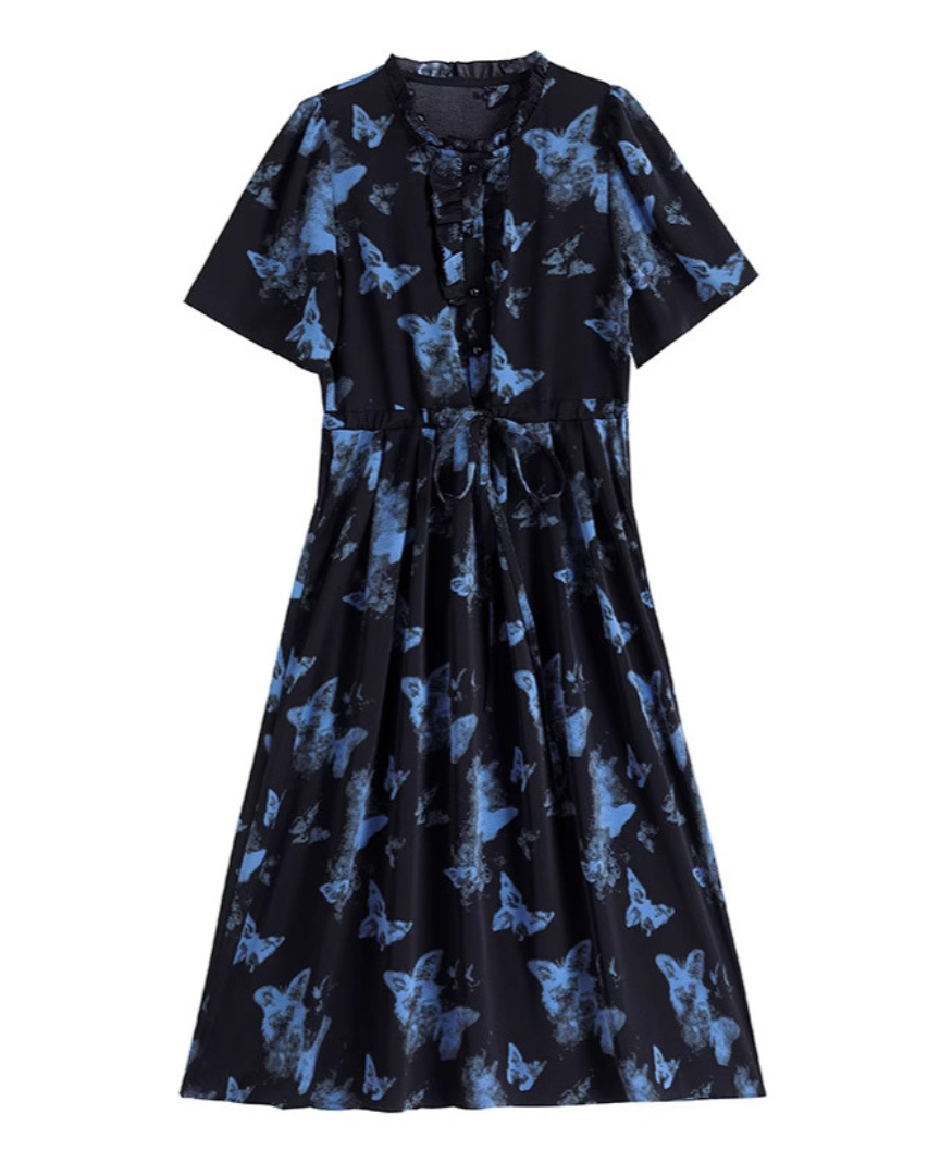 Mira Float Butterfly Midi Dress