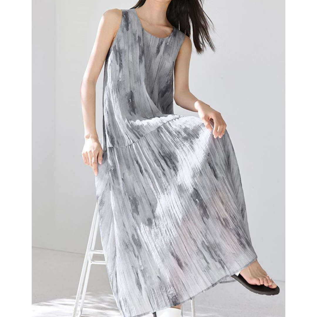 Mira Drift Brush Maxi Dress
