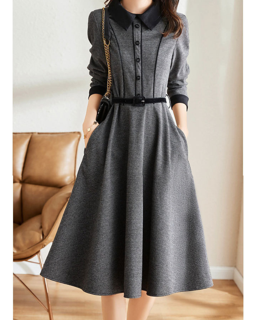 Marin Quiet Woolen Midi Dress