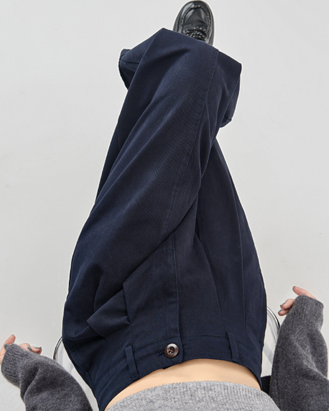 Mira Folded Wide Cotton Pants