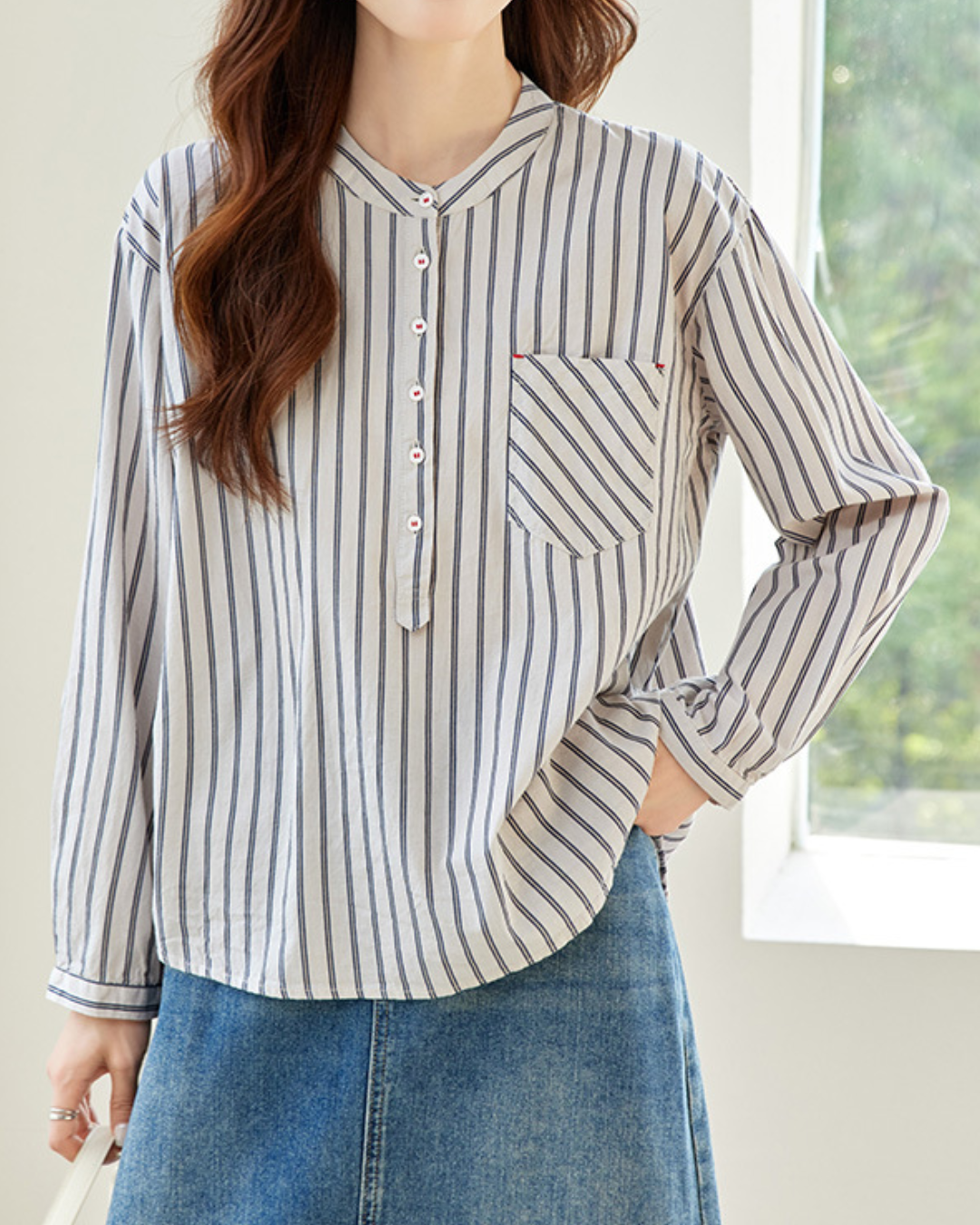 Amara Ease Stripe Shirt