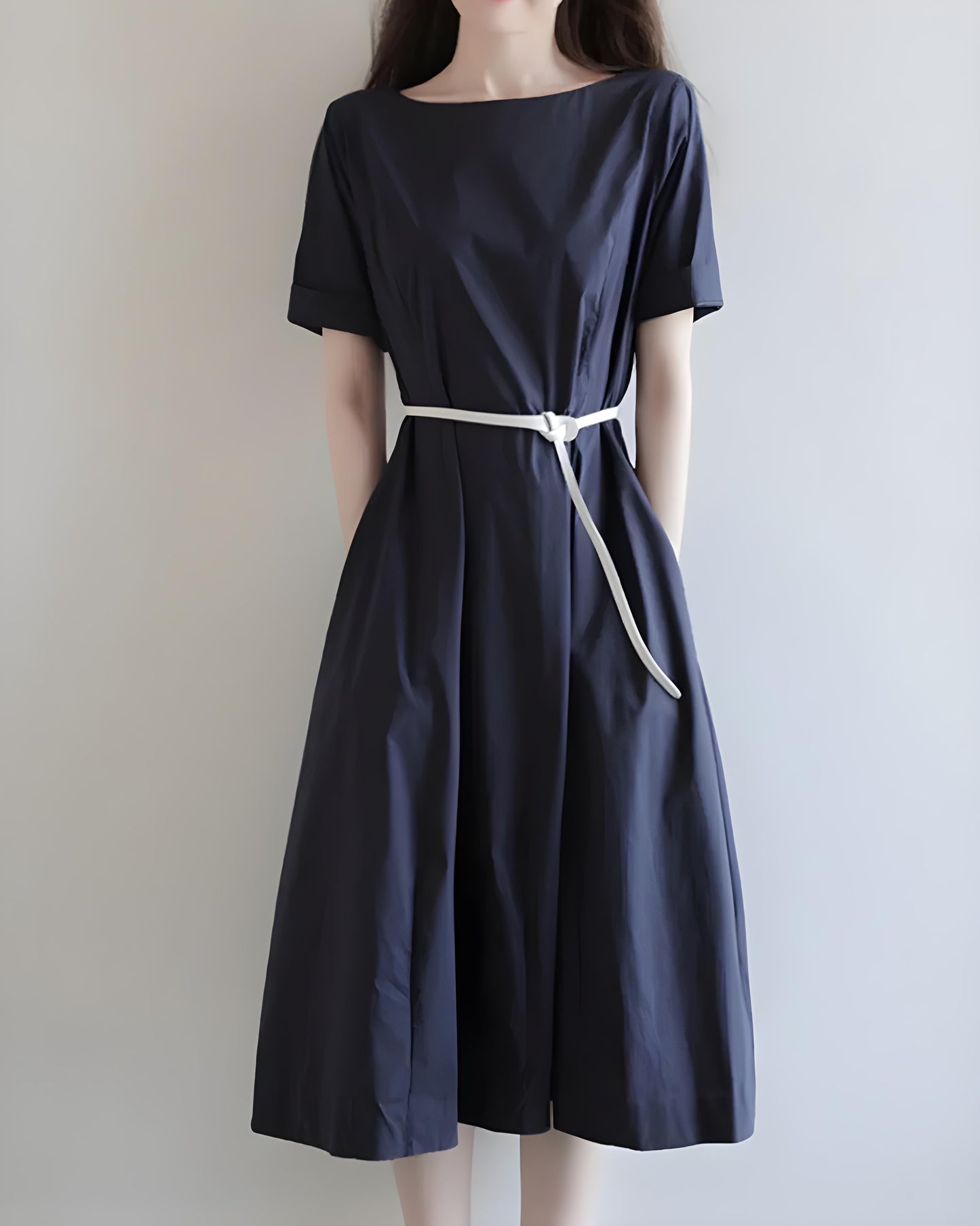 Liora Ease Tie-Waist Dress