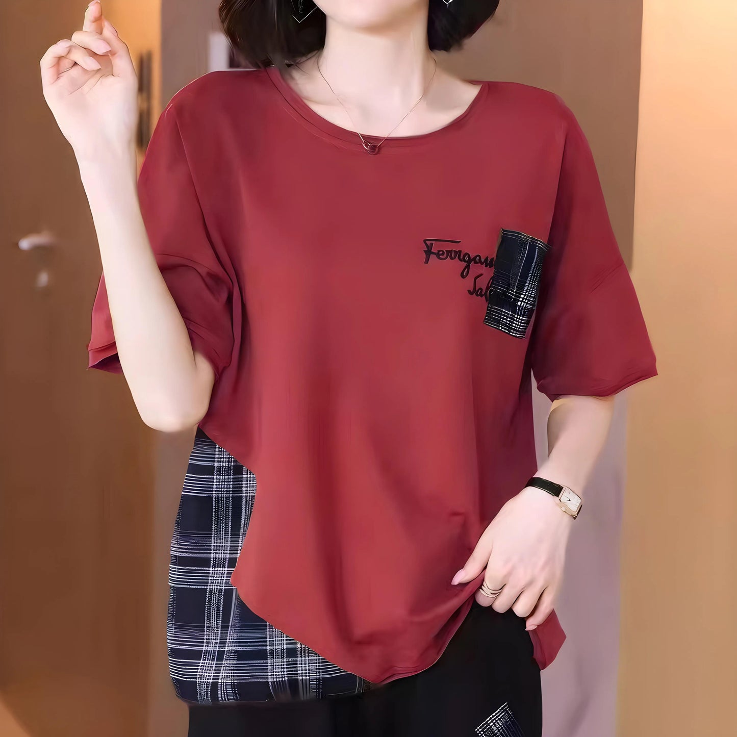 Avelyn Patch Pocket T-Shirt