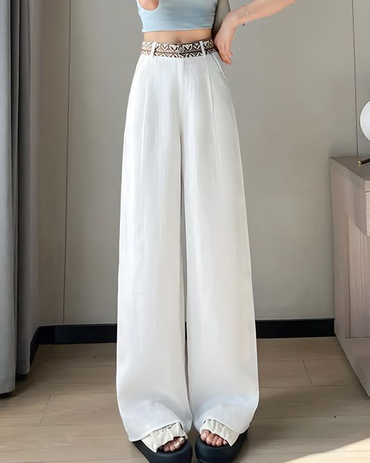 Ariwa Embroidered Waist Trousers
