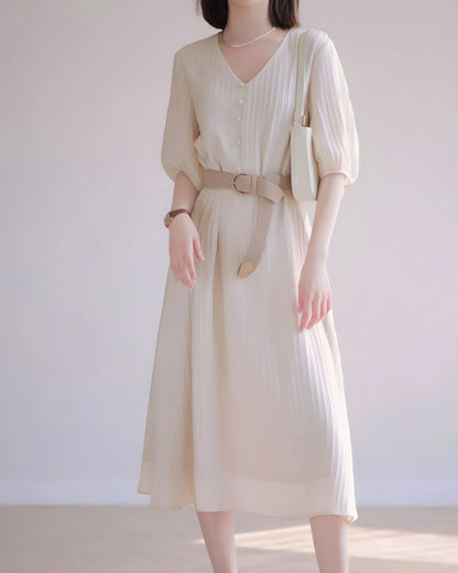 Eloise Pleated Ease Dress