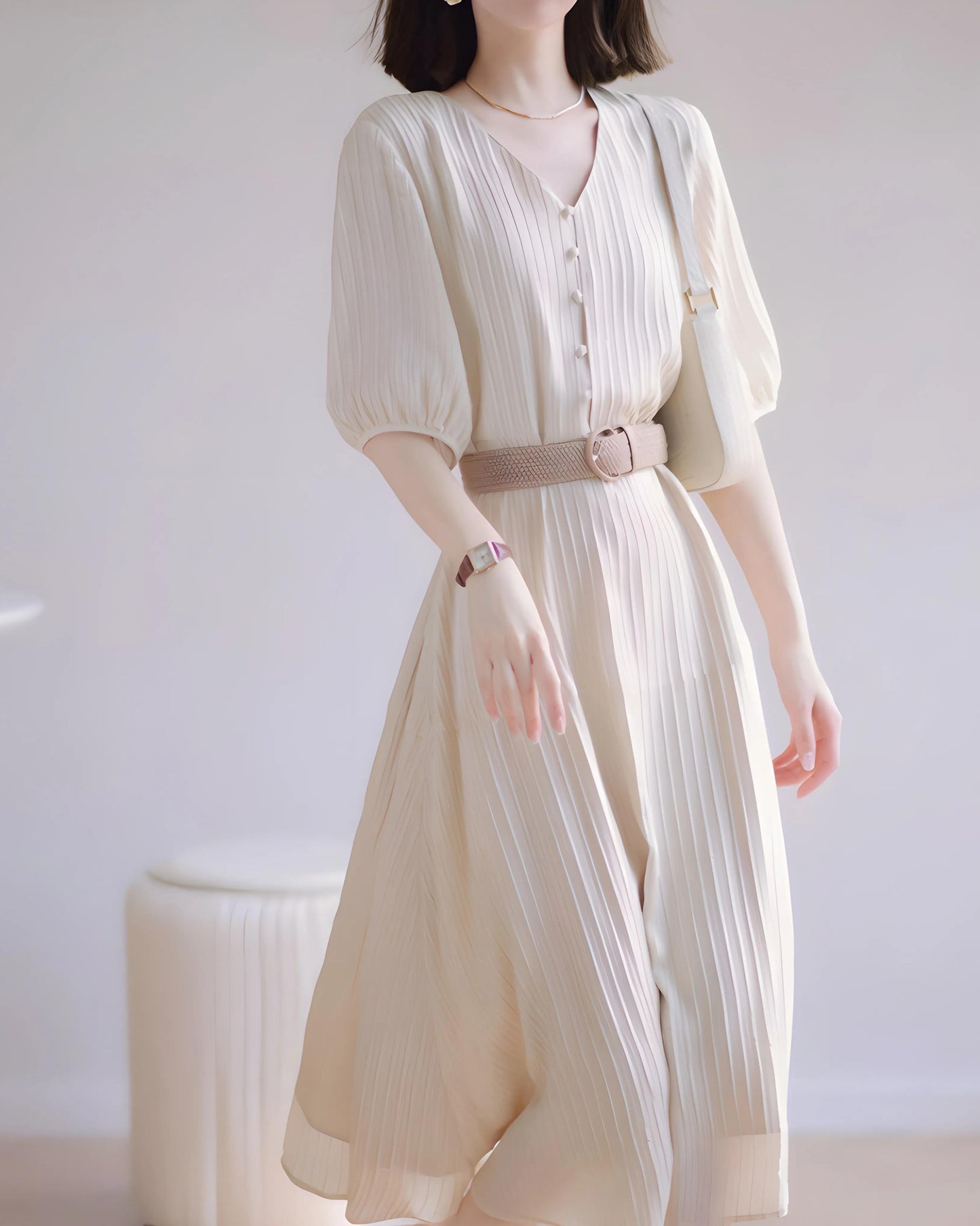 Eloise Pleated Ease Dress