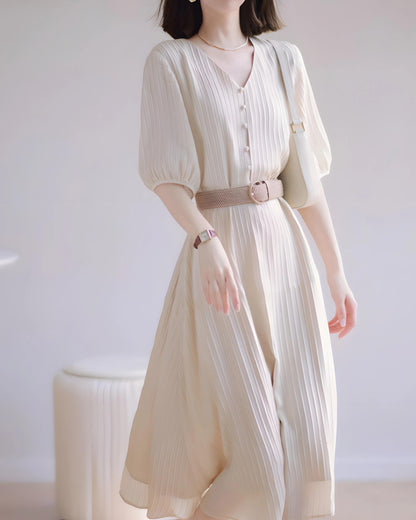 Eloise Pleated Ease Dress