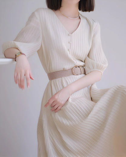 Eloise Pleated Ease Dress
