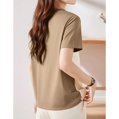Mira Diagonal Button T-Shirt