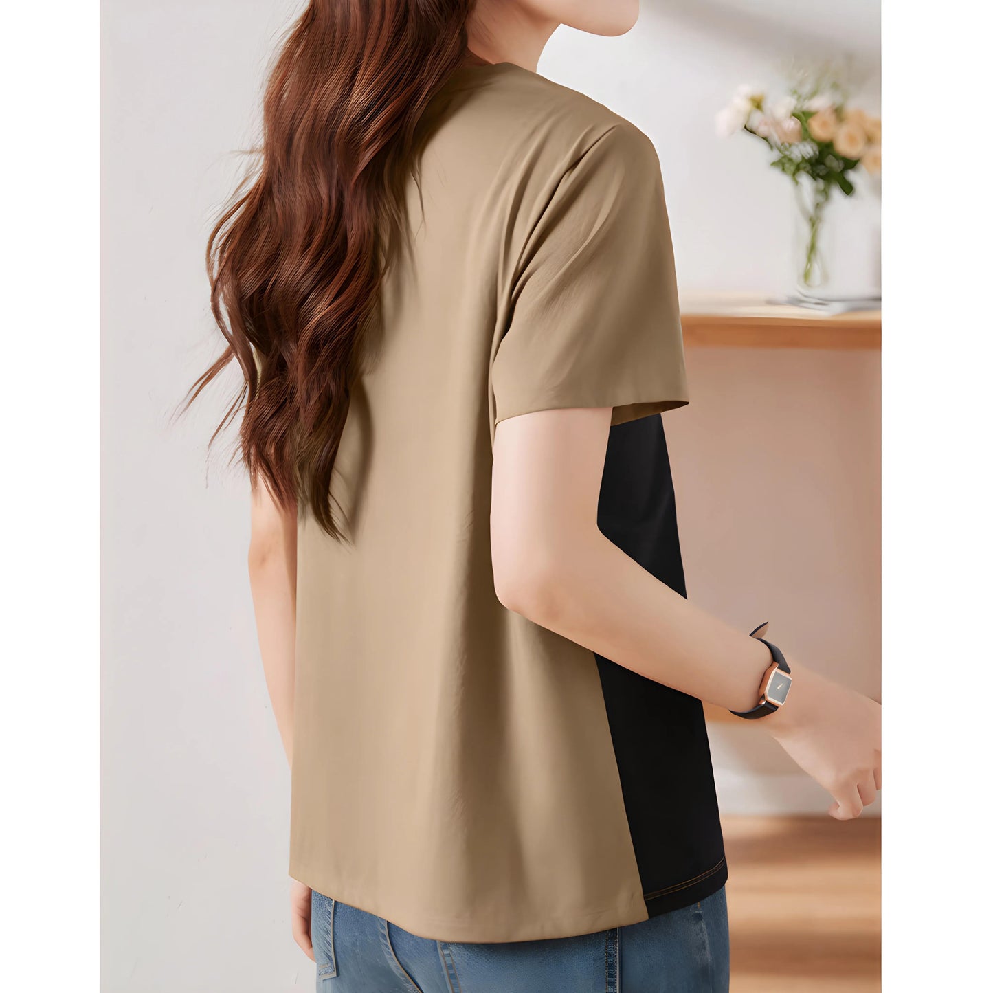 Mira Diagonal Button T-Shirt