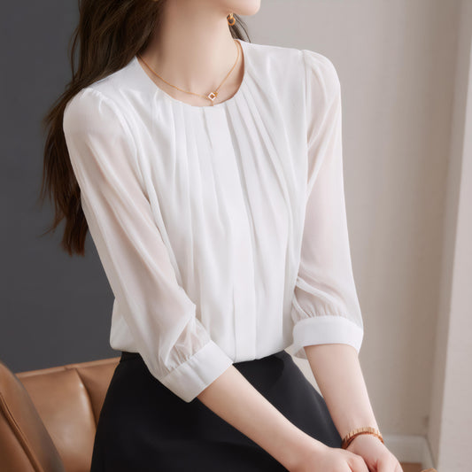Nora Soft Curve Sleeve Blouse