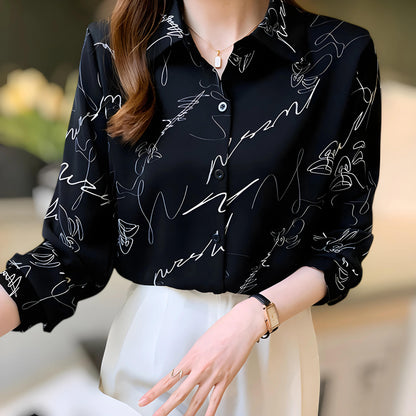 Luna Whisper Stroke Blouse