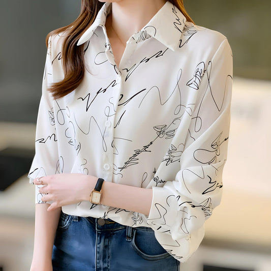 Luna Whisper Stroke Blouse