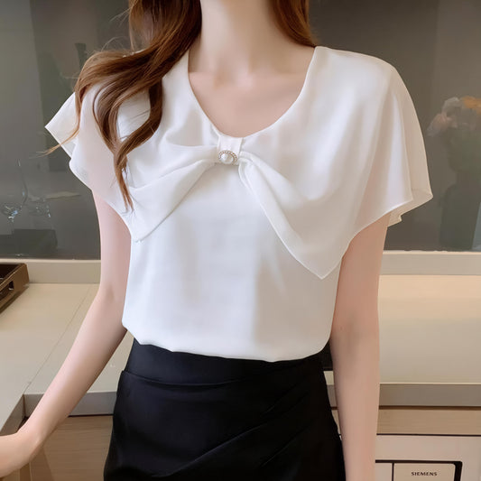Celine Pearl Petal Blouse