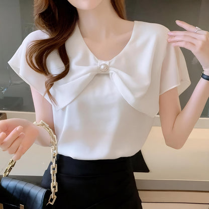Celine Pearl Petal Blouse