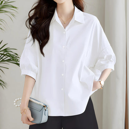 Elva Crisp Sleeve Poplin Shirt