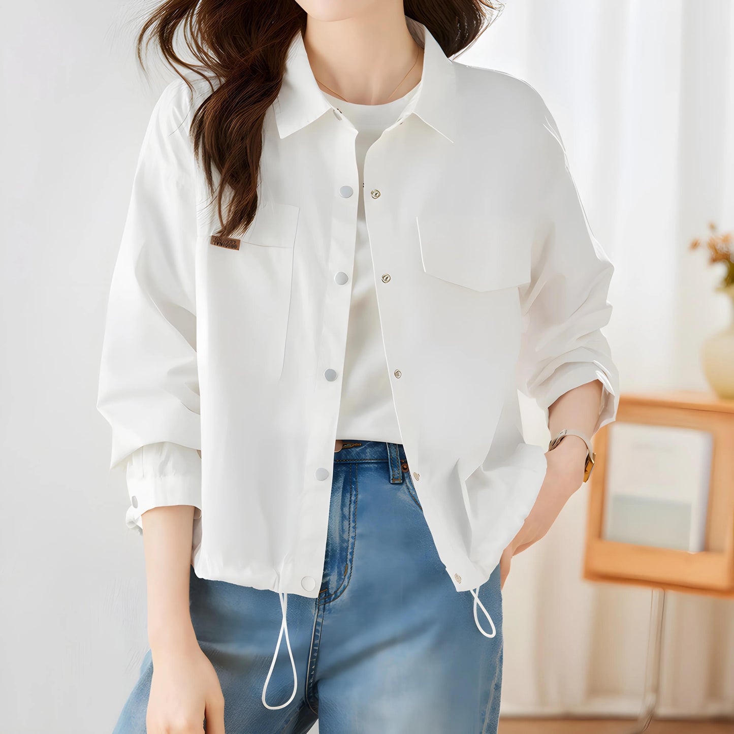 Noa Breeze Drawstring Shirt
