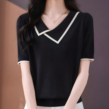 Lena Soft Edge Knit T-Shirt
