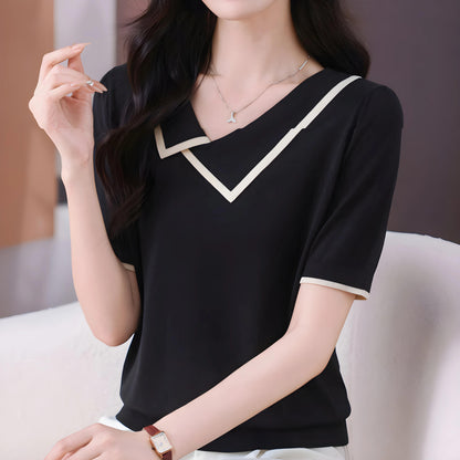 Lena Soft Edge Knit T-Shirt