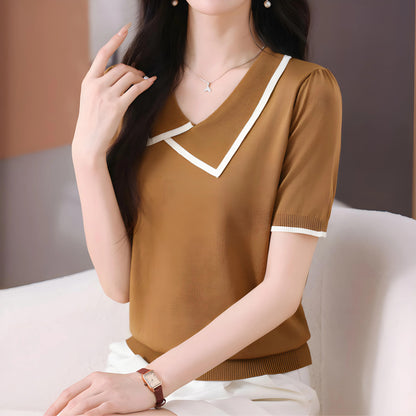Lena Soft Edge Knit T-Shirt