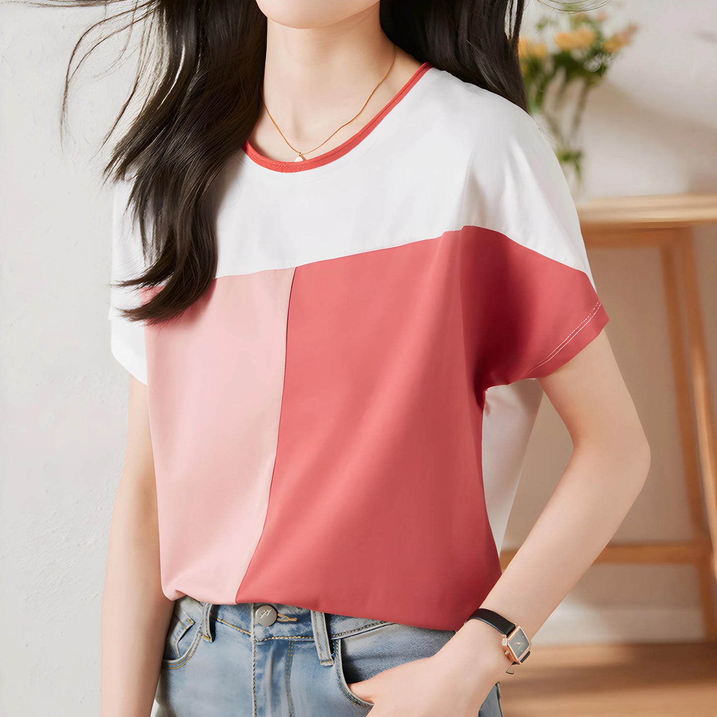 Mira Block Tone T-Shirt