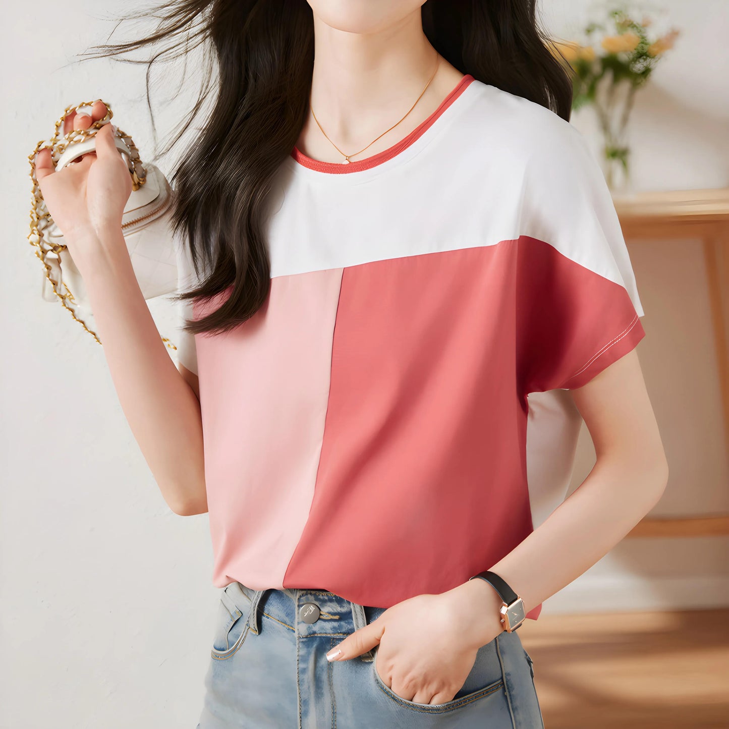 Mira Block Tone T-Shirt