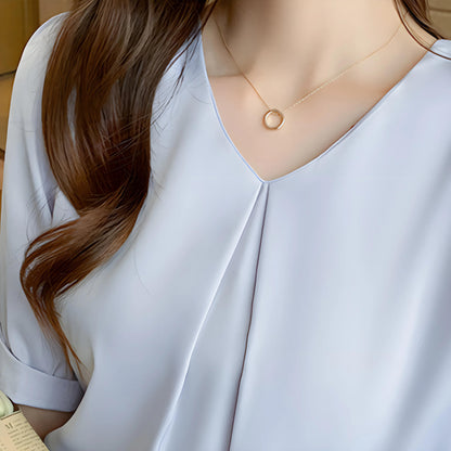 Amora Calm Pleat Blouse