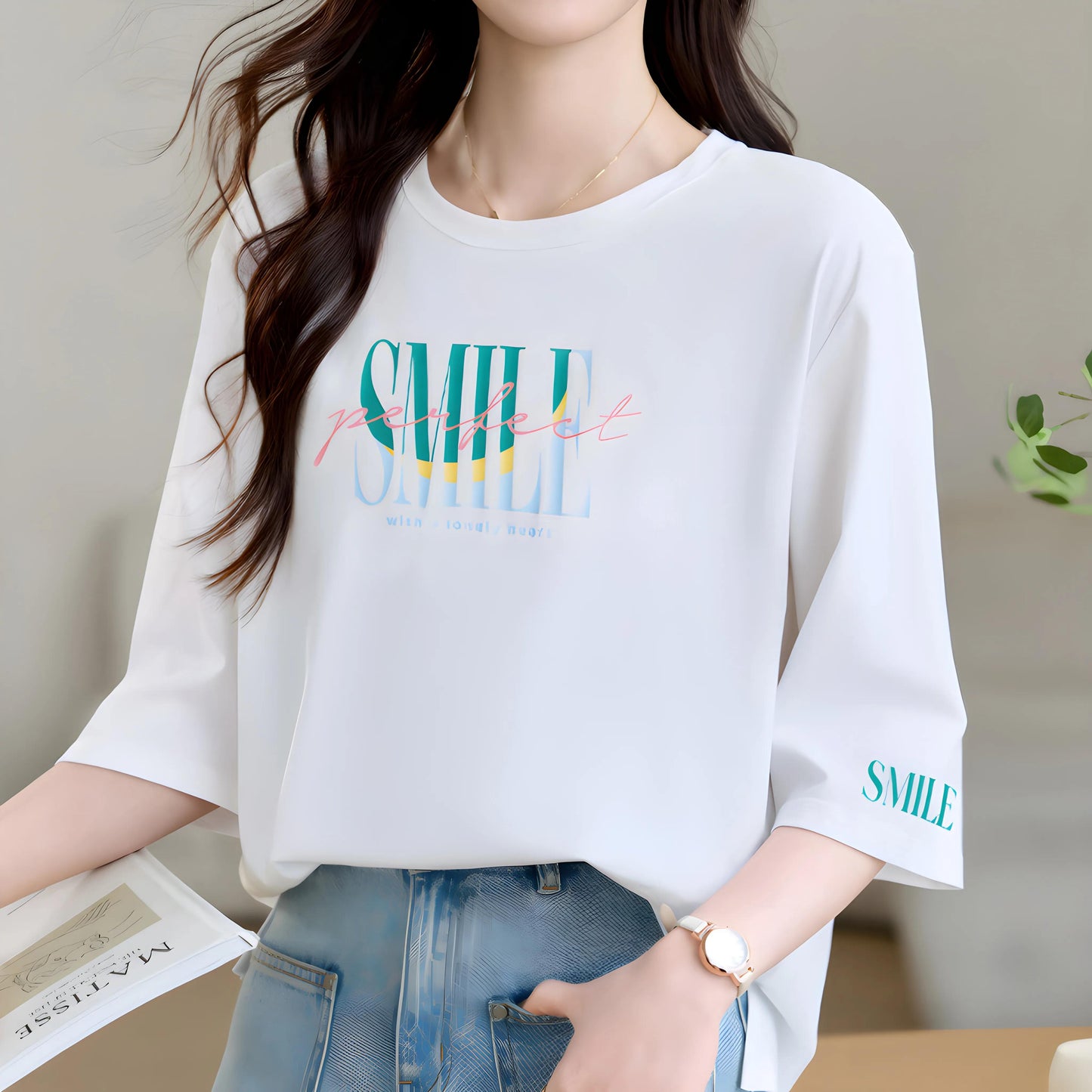 Liora Pastel Lettering T-Shirt