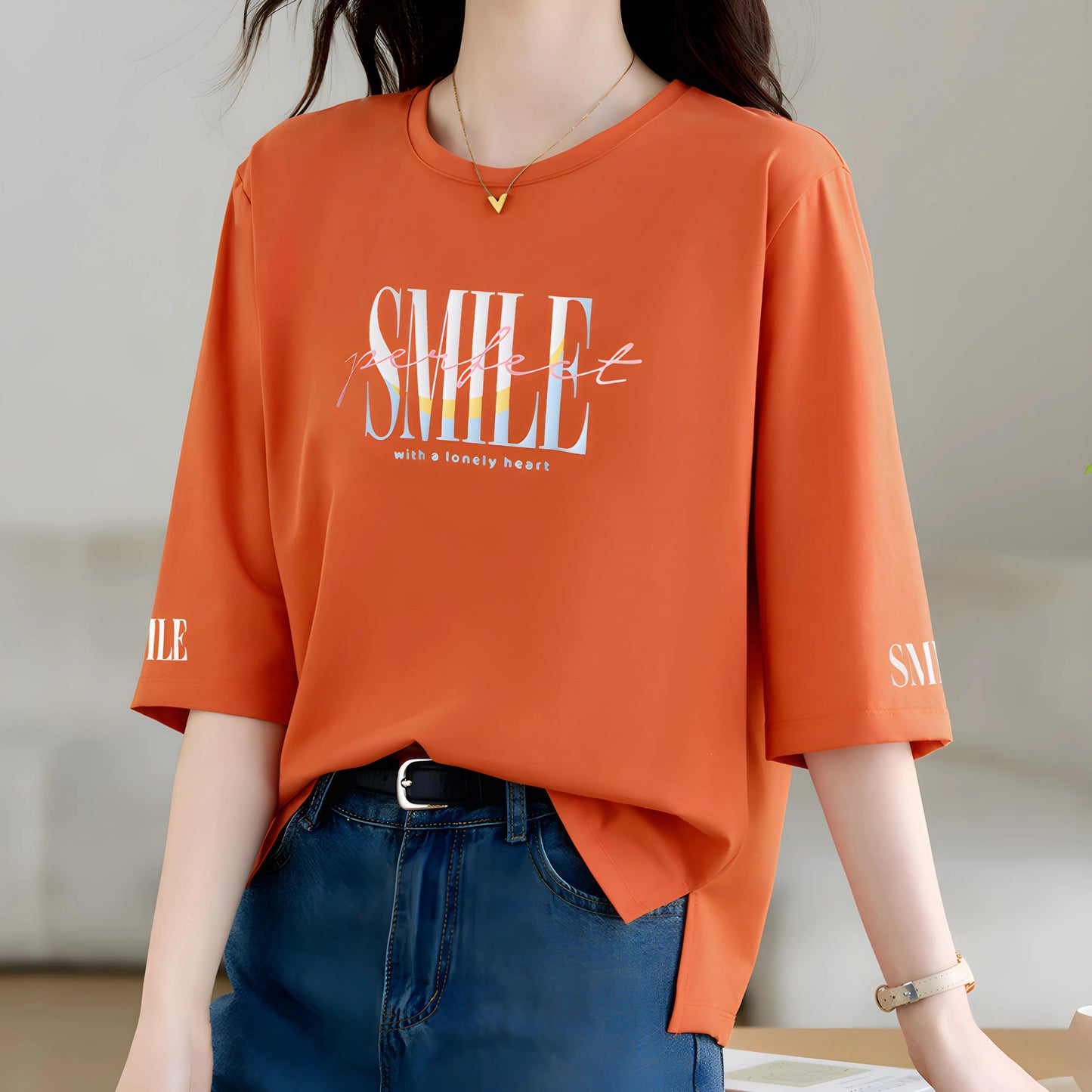 Liora Pastel Lettering T-Shirt