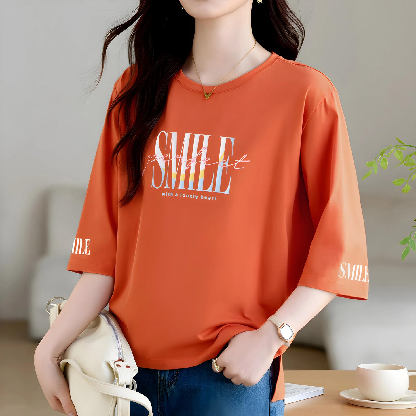 Liora Pastel Lettering T-Shirt