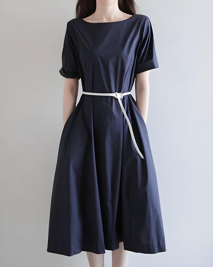 Liora Ease Tie-Waist Dress