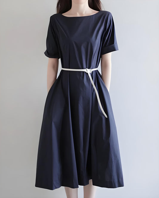 Liora Ease Tie-Waist Dress