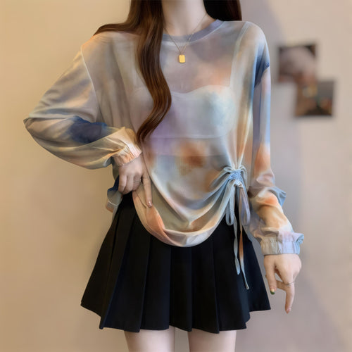 Mira Haze Side Draw Blouse
