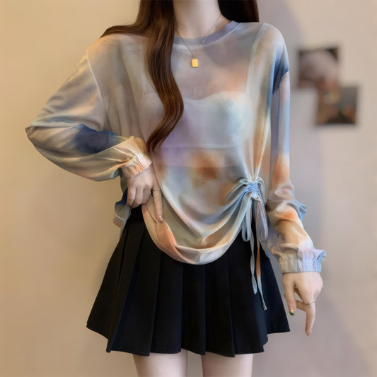 Mira Haze Side Draw Blouse