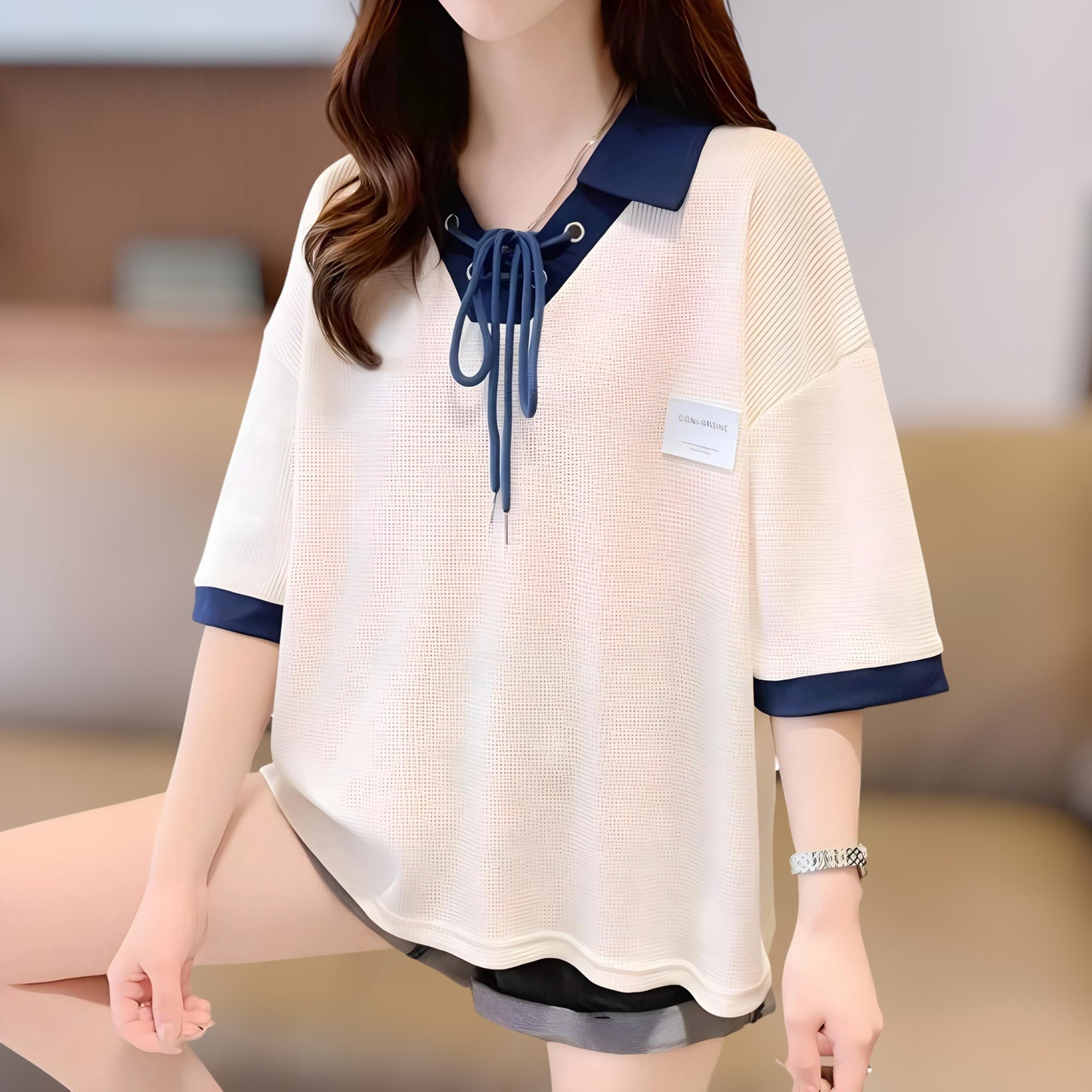 Marine Ribbon Relax T-shirt