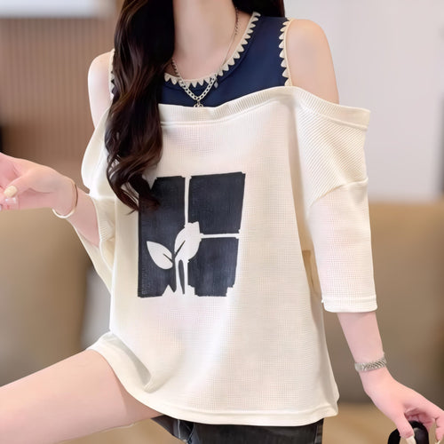 Wafflick Shoulder Short Sleeved T-Shirt